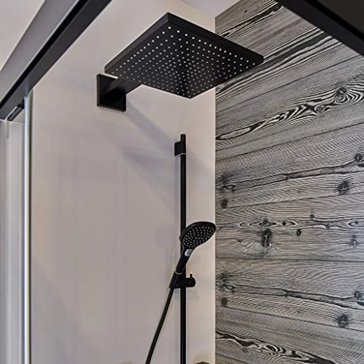 hansgrohe Duschkopf Raindance E 300 Regendusche (Kopfbrause für Wandanschluss) Mattschwarz – Bild 3