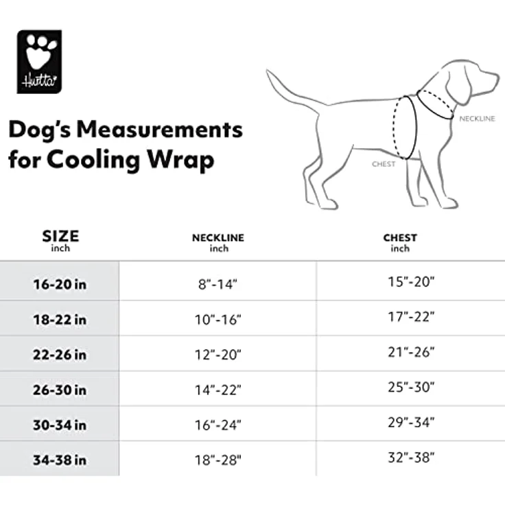 Hurtta Cooling Wrap aquamarine (XL, Hundemantel), Kühlweste für Hunde – Bild 6