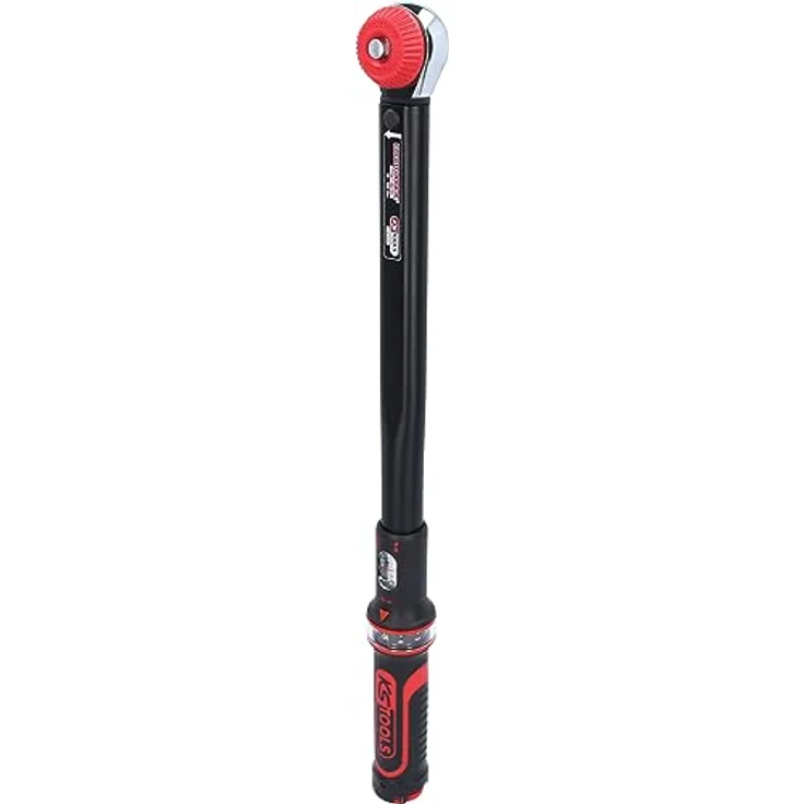 KS Tools Ratschen-Drehmomentschlüssel, 1/2" mit doppelter Skala (20 Nm - 200 Nm), präzise Auslösegenauigkeit – Bild 3