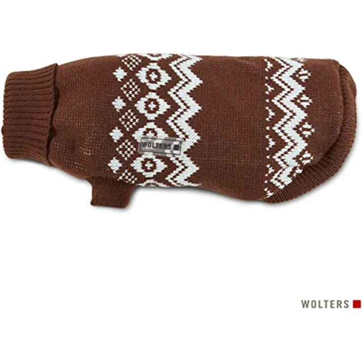 Wolters Norweger Pullover 30cm braun/weiss – Bild 2