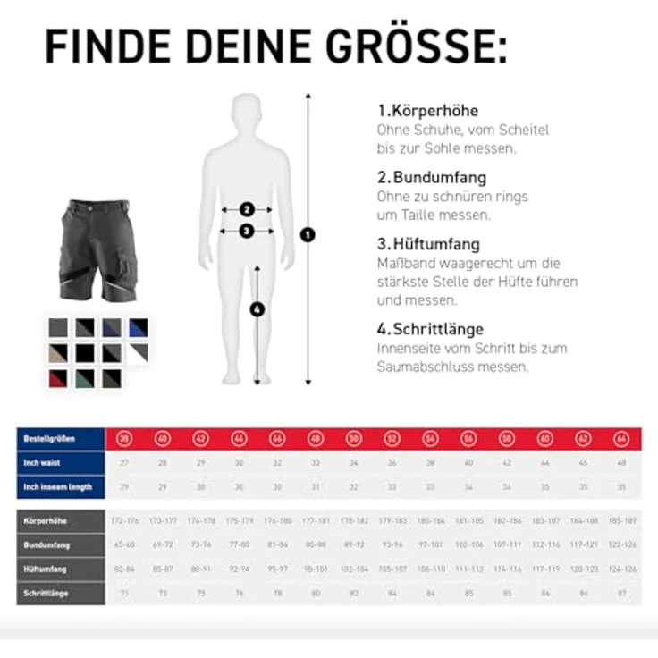 Kübler Activiq Shorts 54, anthrazit-schwarz – Bild 11