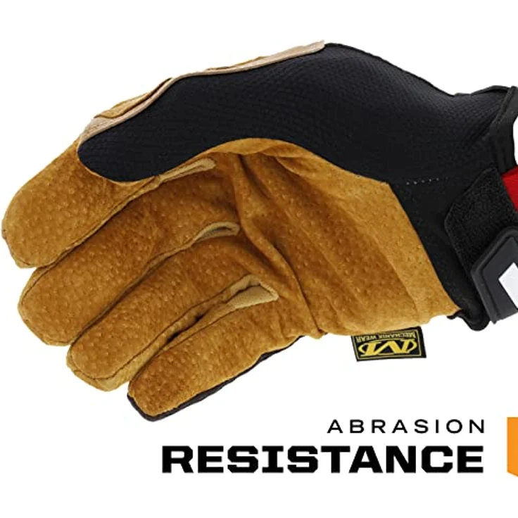 Mechanix Wear Original Lederhandschuhe, Arbeitshandschuhe mit TPR-Abschluss und Durahide-Verstärkungen, XXL, braun/schwarz – Bild 2