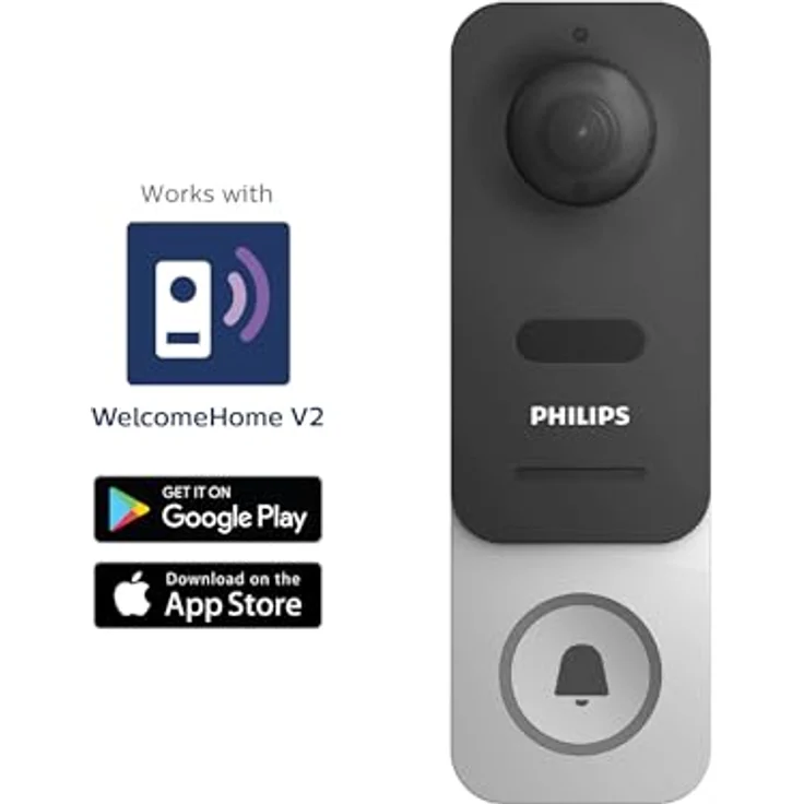 PHILIPS WelcomeEye LINK Gegensprechanlage mit Video-Funktion IP44 batteriebet - Avidsen – Bild 8