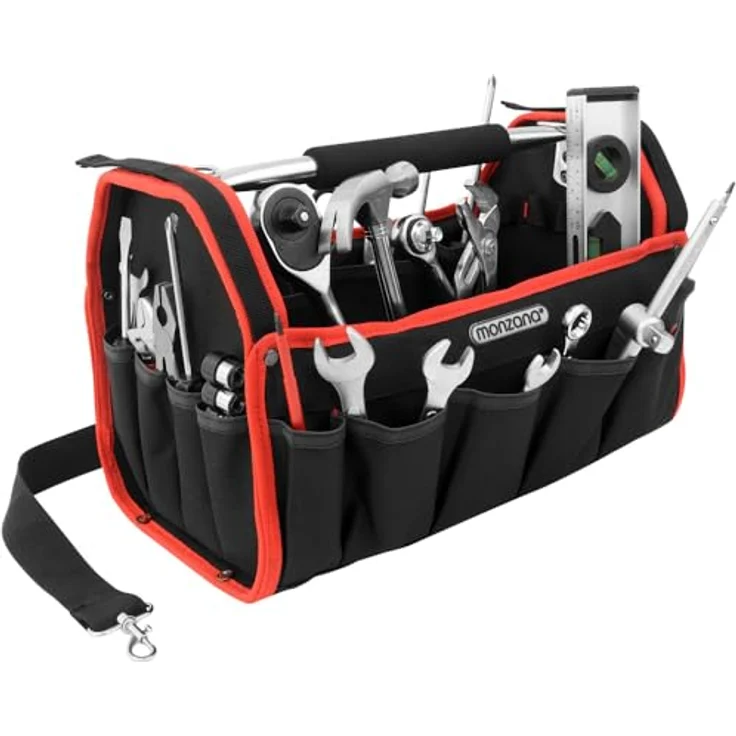 Werkzeugtasche Montagetasche Werkzeugbox Werkzeugkasten Werkzeug Schultergurt XL – Bild 3