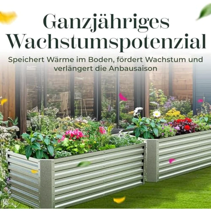 Hochbeet verzinkt Blech (184 x 90 x 60 cm) – Bild 6