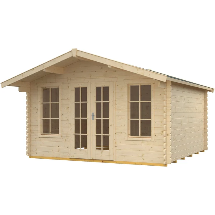 Skanholz Gartenhaus Trondheim 1, BxT: 420x400 cm, Nordisches Fichtenholz, unbehandelt