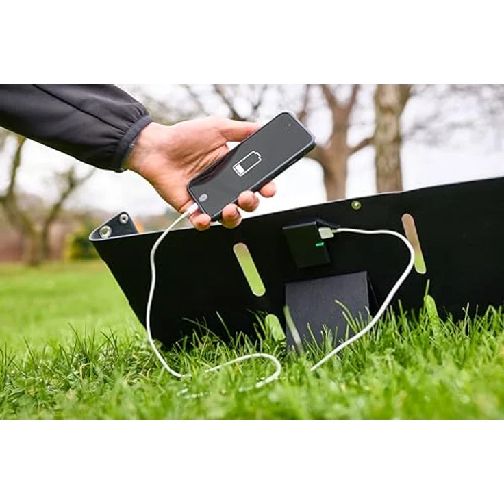 OSRAM BATTERYcharge SOLAR 20W, Faltbares Monokristallines Solarmodul mit USB-Anschluss für mobiles Laden, Wasserfest und robust – Bild 5
