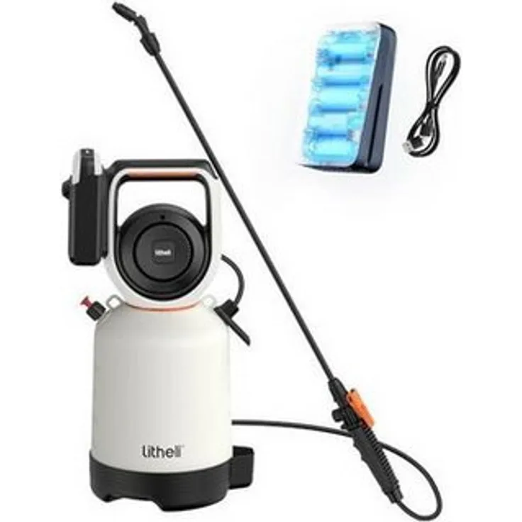 LITHELI U20 Farbsprühgerät 20V/2.0Ah mit intelligenter Druckregelung und USB-C Powerbank-Funktion