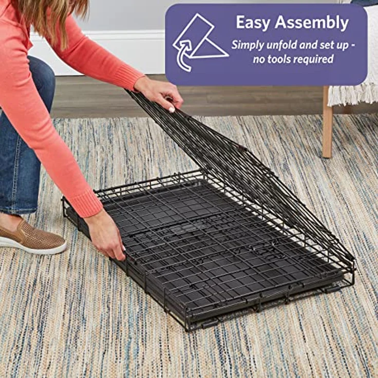 YEKE Midwest Homes for Pets Midwest 1530 iCrate-Hundekäfig mit Einzelklappe (76,2 x 48,26 x 53,34 cm) – Bild 4