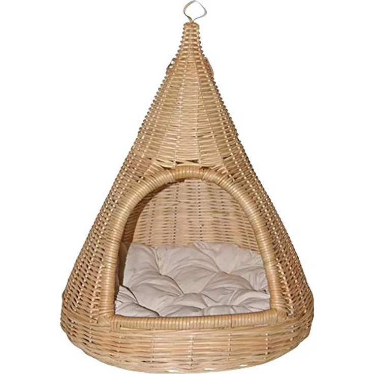 Silvio Design Katzen-Hängekorb Natur-beige