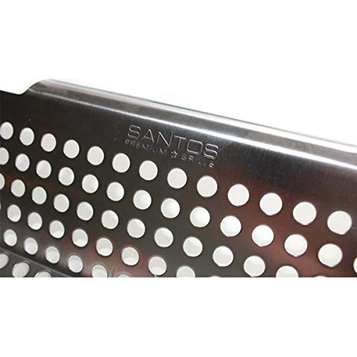 SANTOS Gemüsekorb XL / Grillwok Edelstahl, 30,5 x 30,5 cm – Bild 8