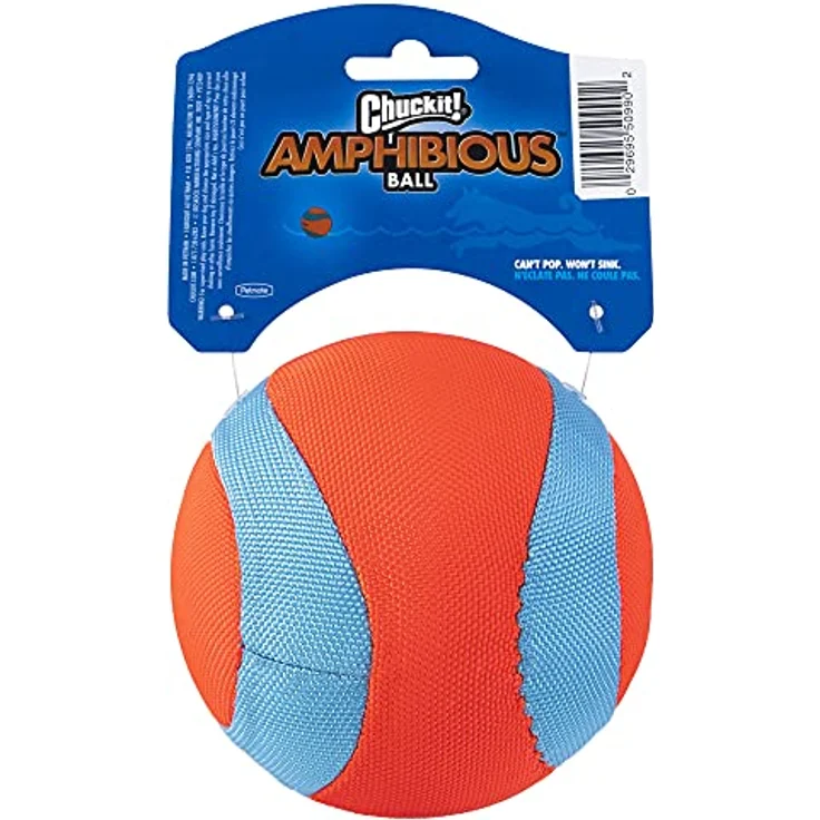 Chuckit! Amphibious Mega Ball Schwimmender Hundeball Hohe Sichtbarkeit Wasser Apportieren Spielzeug für Hunde – Bild 2