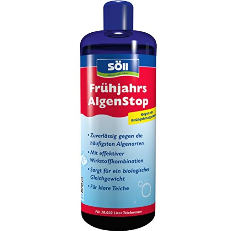 Söll Algenentferner 1 Liter Frühjahrsalgenstop für 20 Qbm Teichwasser – Bild 2