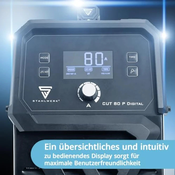 STAHLWERK CUT 80 P Digital Plasmaschneider, 80 Ampere mit 25 MM Schneidleistung und integriertem THC – Bild 5