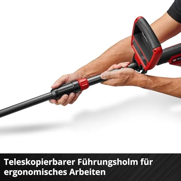 Einhell Akku-Rasentrimmer GE-CT 18/25-1 Li-Solo, 25 cm Arbeitsbreite, Messer- und Fadenbetrieb, ohne Akku und Ladegerät, verstellbare Handhabung – Bild 8