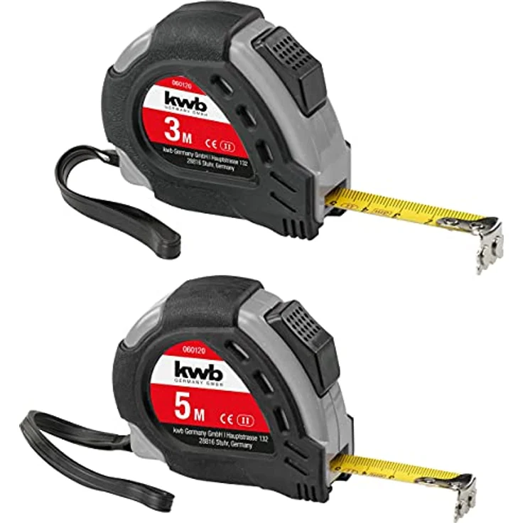 KWB PRECISA Stahlbandmaß Set 3 + 5 Meter – Bild 2