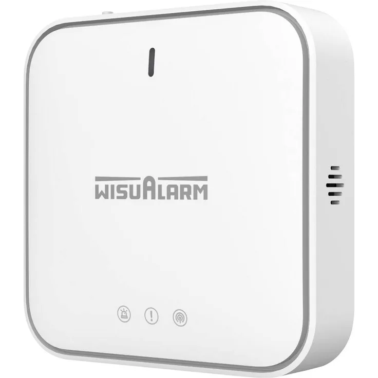 Wisualarm DHI-HY-GW01A, Funk-Alarmanlage mit WLAN-Basisstation und Push-Benachrichtigungen für Smartphone