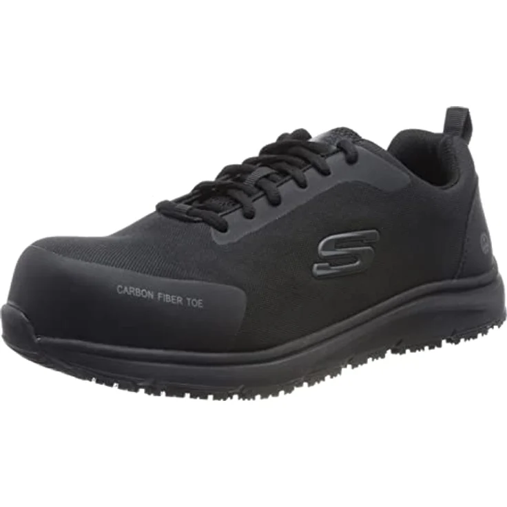 Skechers Herren Sicherheitsschuh ULMUS Arbeitsschuh 200090EC schwarz, Schuhgröße:45 EU - ESD-fähig, Zehenschutzkappe aus Karbon, Memory Foam Innensohle – Bild 1