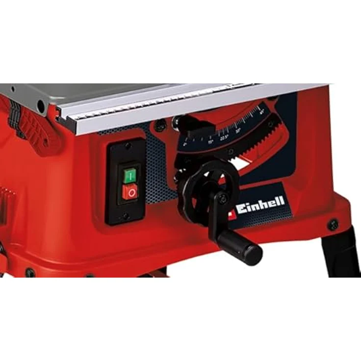 Einhell Tischkreissäge TC-TS 254 eco (max. 2050 W, D254 x D30 mm Sägeblatt, Parallelanschlag, Winkelanschlag für Gehrungsschnitte 45°, Gehäuse und Sägeblattschutz mit Späneabsauganschluss) – Bild 5