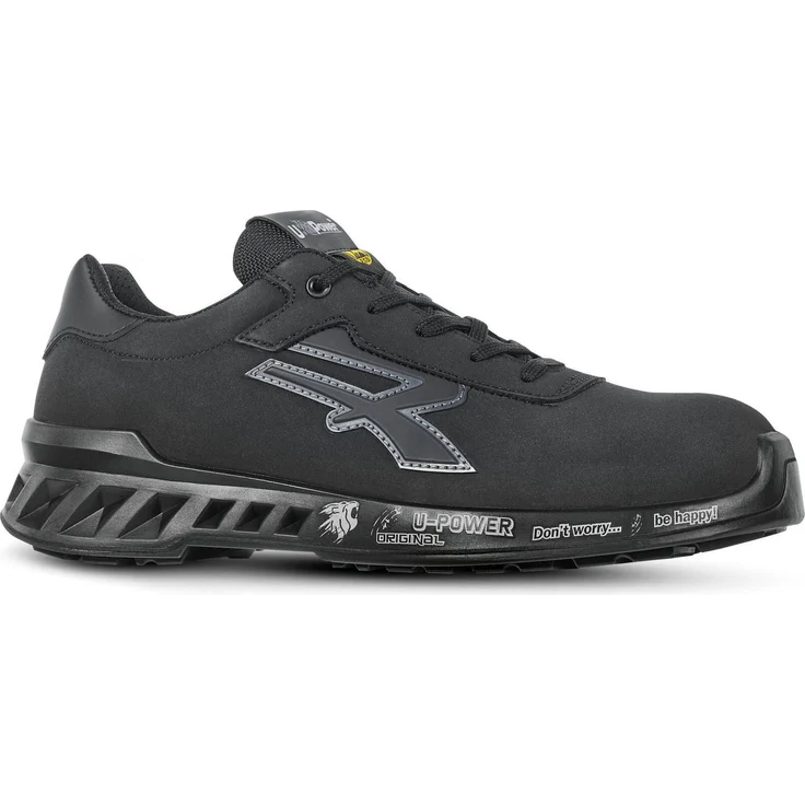 U-Power Sicherheitsschuh BEN S3 CI SRC ESD in Schwarz/Grau, Gr. 41, Mikrofaser mit Airtoe® Aluminiumkappe und Anti-Durchtrittssystem – Bild 1