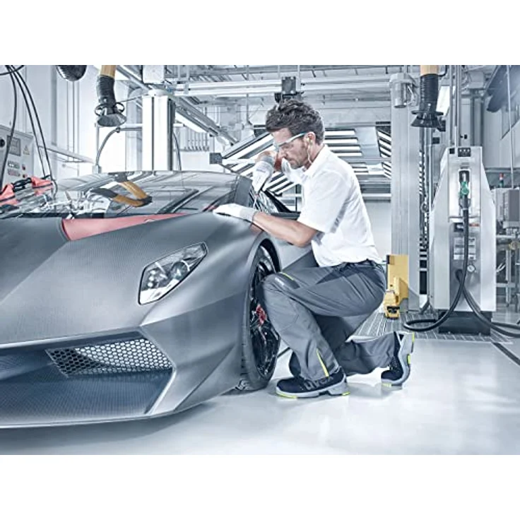 Uvex 1 Halbschuh, Sicherheitsschuhe S1 SRC ESD, Lime-Schwarz, Weite 12, GR: 47, atmungsaktiv, metallfrei, individuell anpassbar – Bild 4