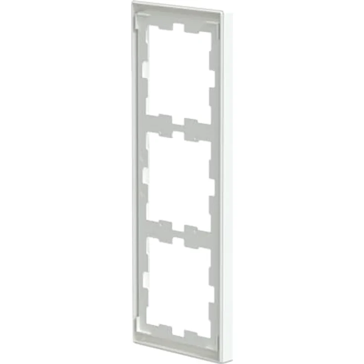 Merten Abdeckrahmen 3fach Serie D-Life, Lotosweiß, thermoplastisches Material, für Senkrecht- und Waagerechtmontage, IP20 – Bild 5