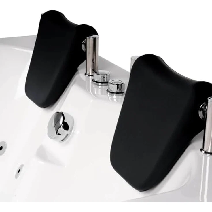 HOME DELUXE Whirlpool-Badewanne Indoor Whirlpool BLUE OCEAN - XL 180 x 120 cm Links, Eckwanne, 2 Personen, mit 6 verstellbaren Whirlpooldüsen, 10 Hydrojets – Bild 9