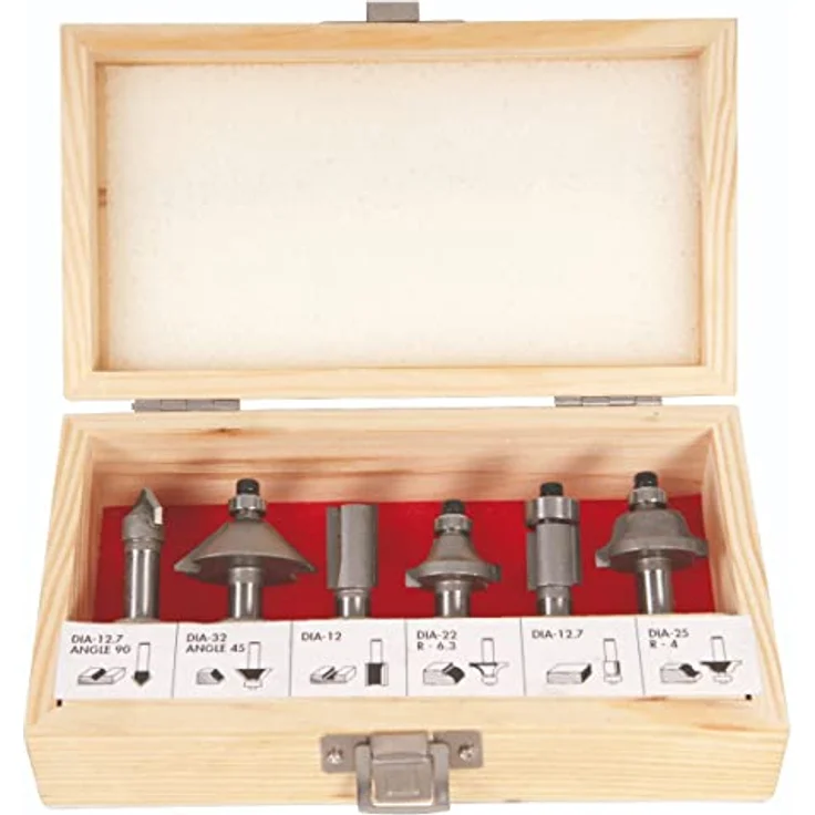 FERM Oberfräse - Fräsmaschine - 1300W - LED-Arbeitslicht - Soft griff - Mit Vakuum-Adapter - Inkl. Parallel Führung und 6-Teilige Nuthobelsatz – Bild 4