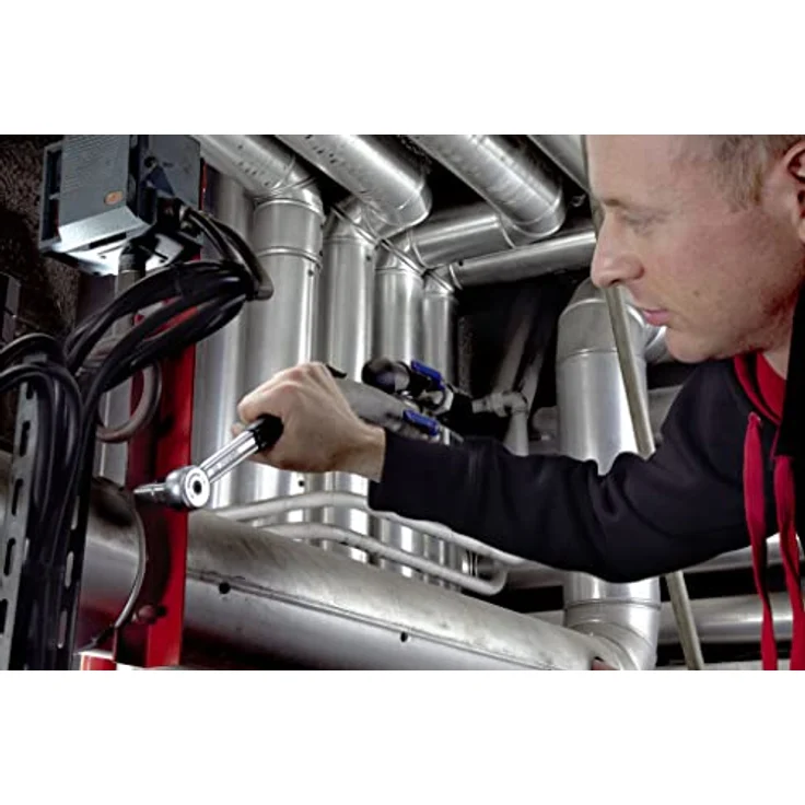 Facom 1/2 Ratsche S.151B, Drehmomentschlüssel mit 72-Zahn-Mechanismus und Elastomer-Griff – Bild 2