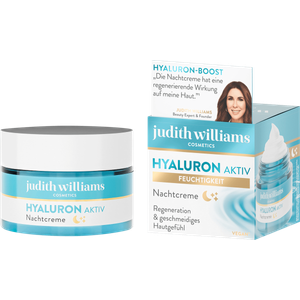 Bild für Judith Williams Nachtcreme Hyaluron Aktiv – Vegane Anti-Aging-Nachtpflege mit Hyaluron