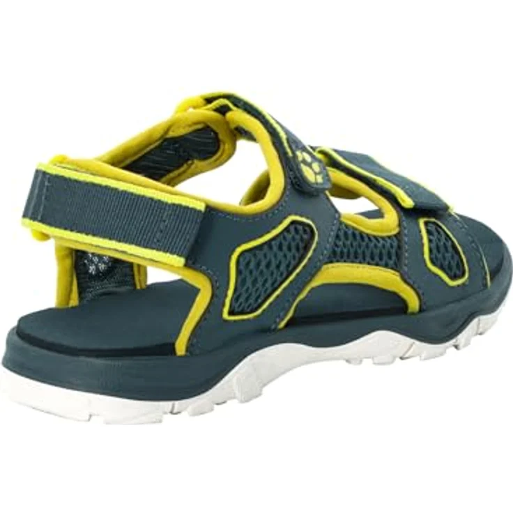 Jack Wolfskin Taraco Beach Sandal K, Unisex Sicherheitssandalen mit EVA-Dämpfung und Gummisohle, Grün, Größe 28 – Bild 2
