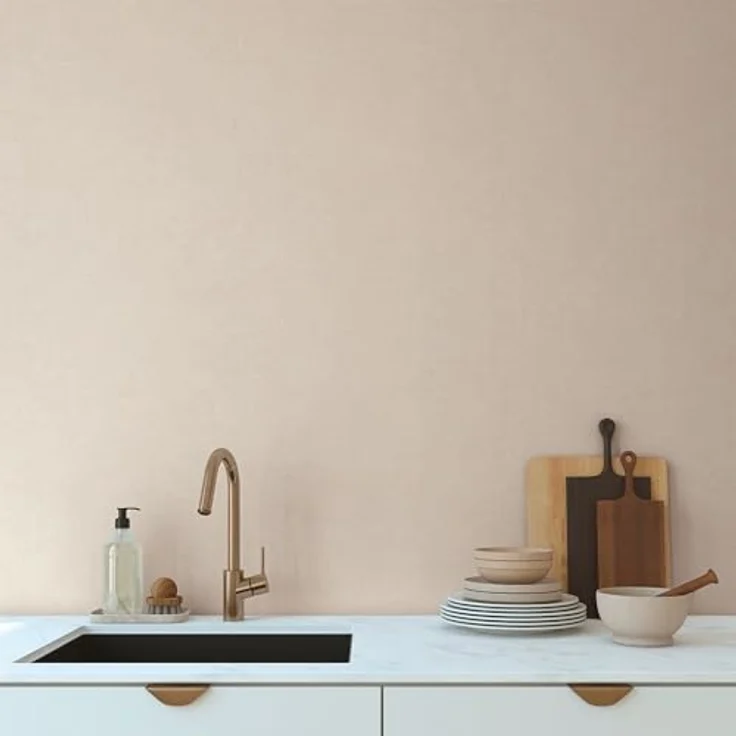 A.S. Création Smart Surfaces Vliestapete in Putzoptik, einfarbig, 10,05 m x 0,53 m, Beige-Creme, hohe Licht- und Scheuerbeständigkeit, FSC-zertifiziert, Made in Germany – Bild 5