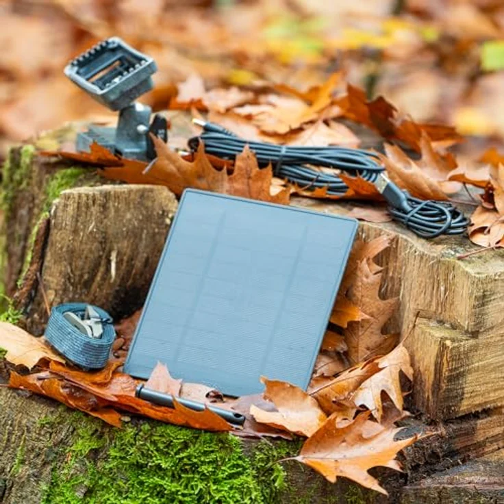 Zeiss Solar Panel Mini, 12W Solarmodul mit integriertem 5.000 mAh Akku und wetterfestem Gehäuse, 6V/12V geeignet – Bild 8