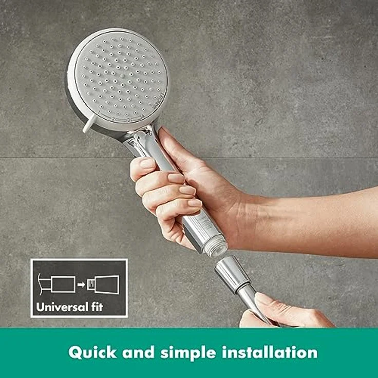 hansgrohe Handbrause Croma 100 Vario 28535000, 10cm Brausekopf, verschiedene Strahlarten, für Durchlauferhitzer geeignet - Preisvergleich – Bild 5