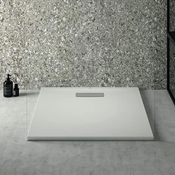 Ideal Standard Ultra Flat New, Duschwanne extraflach 80 cm x 80 cm, weiß, aus pflegeleichtem Sanitär-Acryl, für bodenebenen oder Halbeinbau – Bild 3