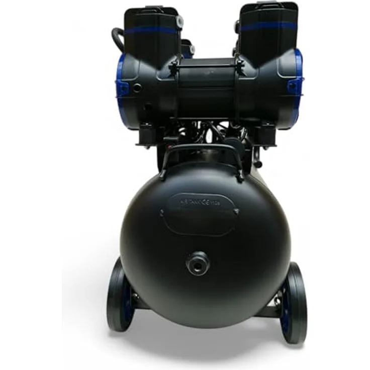 DeTec Flüsterkompressor Airpro, 40L Druckluftkompressor mit 8 bar und 410 L/min, geräuscharm und ölfrei – Bild 2