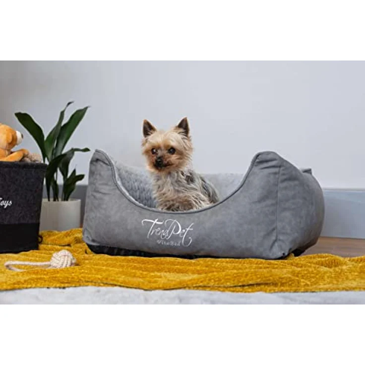 TrendPet VitaBed Style - Orthopädisches Hundebett, 60x50cm, Grau – Bild 3