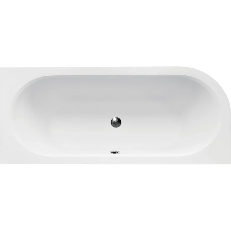 Bad Land AVITA Eckbadewanne 170x75 Rechts, Acryl mit Kopfstütze KODI, Pflegeleicht und Antibakteriell, Schneeweiß