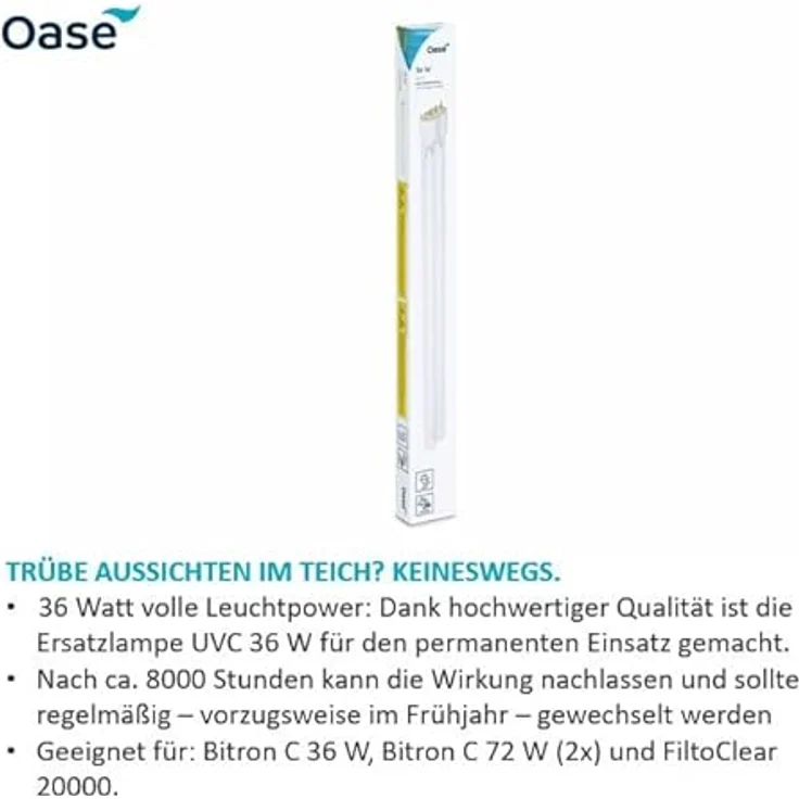 OASE 55432 Ersatzlampe UVC 36 W | Ersatzteil | UVC | Lampe | Zubehör – Bild 2