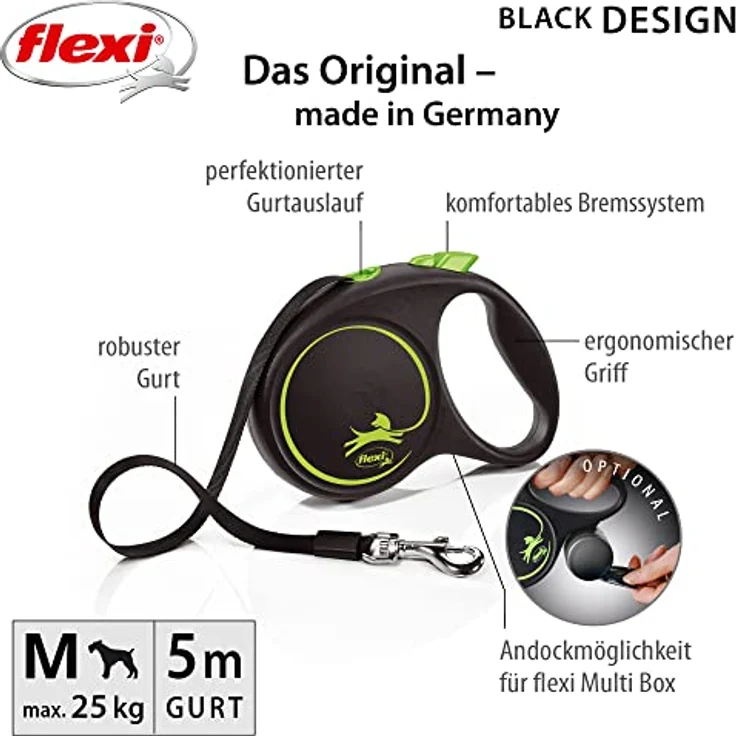 flexi Rollleine Design M Multicolor, Schwarz – Bild 2