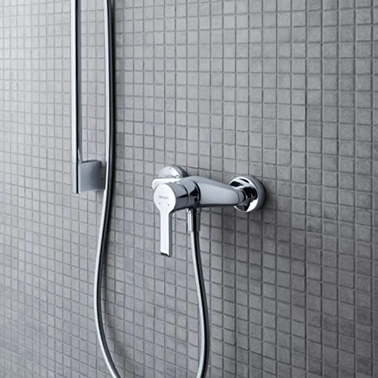Duravit B24230 B.2 Duscharmatur Aufputz für 1 Verbraucher, Einhebel-Brausemischer mit Keramikmischsystem, Chrom – Bild 2