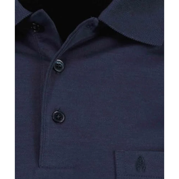 RAGMAN Poloshirt, Langarm-Poloshirt mit Polokragen und Logo-Stickerei, Softknit-Qualität, viele Farben – Bild 5