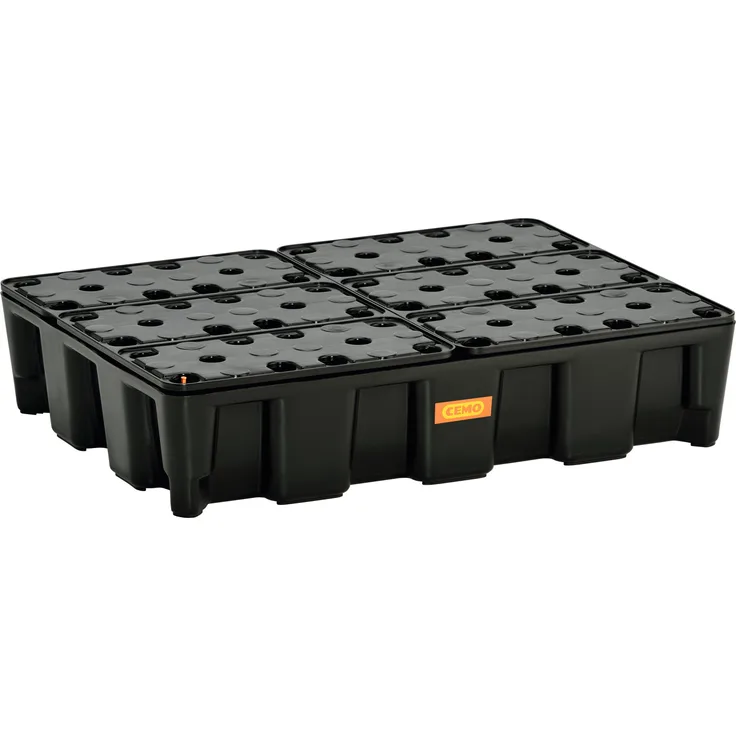 Cemo Auffangwanne "60 HD", 60 l, HDPE mit PE-Rost, stapelbar, B x H x T: 80 x 18 x 60 cm, ohne Zulassung