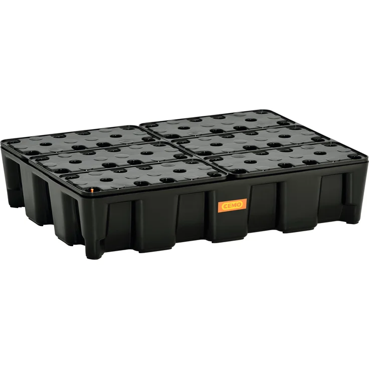 Cemo Auffangwanne "60 HD", 60 l, HDPE mit PE-Rost, stapelbar, B x H x T: 80 x 18 x 60 cm, ohne Zulassung