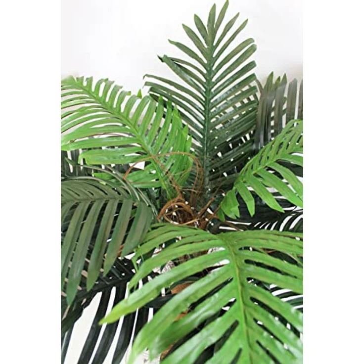 Künstliche Palme 100 cm wie echt Kunstpalme Kunstpflanze im Topf künstliche Pflanze Real-Touch Dekoration – Bild 4