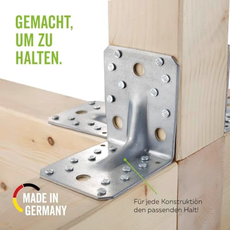 GAH Winkelverbinder A2 90x90x65 mm schwer – Bild 5