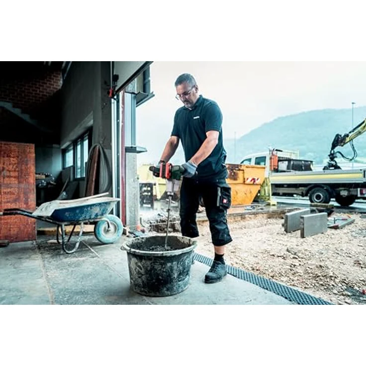 Metabo Akku-Rührwerk RW 18 LTX BL 140-2, 18V Solo ohne Akku/Ladegerät, Brushless-Motor, Zweiganggetriebe, SafetyStop, ergonomische Handgriffe – Bild 5