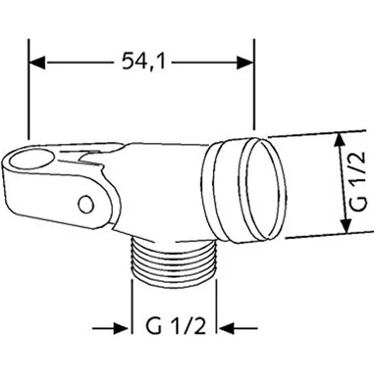 Kludi Standard 6053105-00 Gelenkstück 1/2" chrom – Bild 3