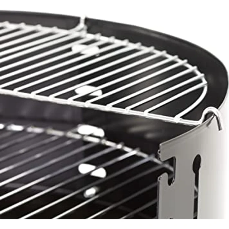 ACTIVA Holzkohlegrill Johannesburg I inkl. hochwertigem & verchromtem Grillrost I Robuster Kohlegrill mit gleichmäßiger Hitzeverteilung I langlebig & rostfrei - Schwarz – Bild 4