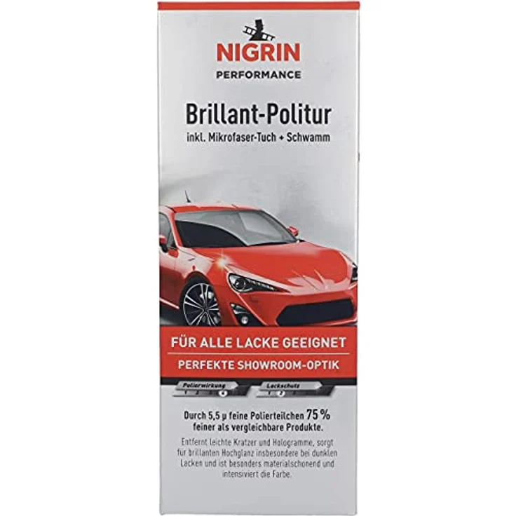 NIGRIN Brillant-Politur 500ml, Hochglanz-Politur für alle Lacke, effektiv gegen Kratzer und Hologramme – Bild 4